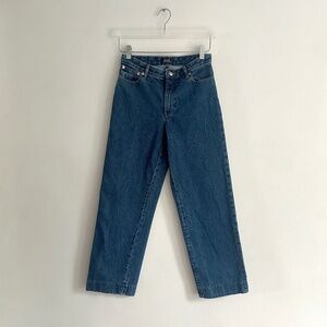 A.P.C. new sailor jean high waisted straight wide leg blue jeans soft apc 26
